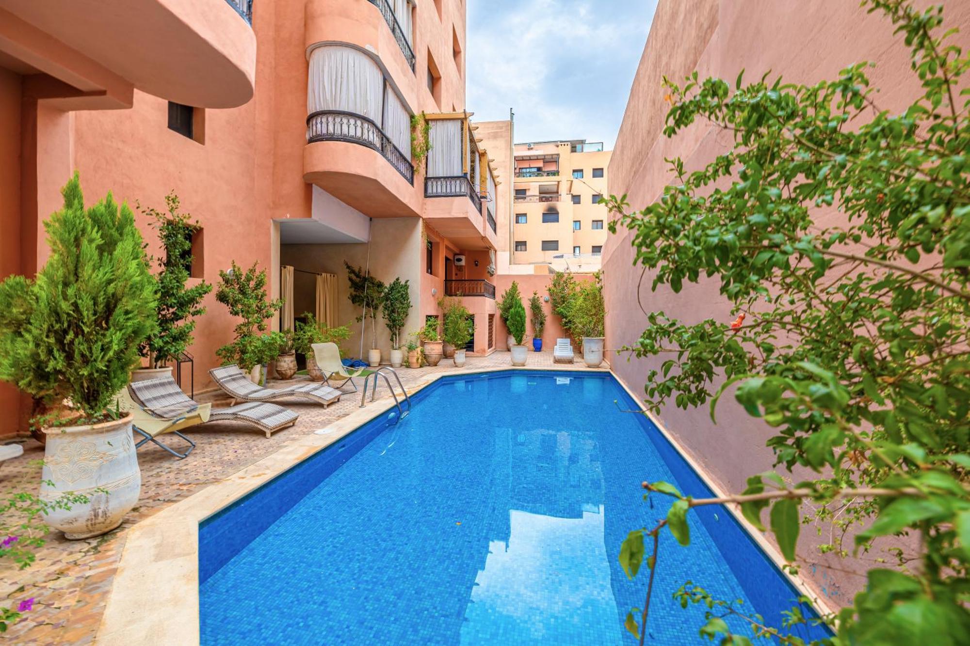 Le Jasmin - Appartement Authentique A Gueliz مراكش المظهر الخارجي الصورة
